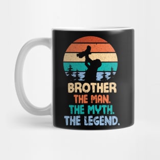 Brother The Man The Myth The Legend Happy Parent Father Independence July 4th Summer Day Vintage Mug